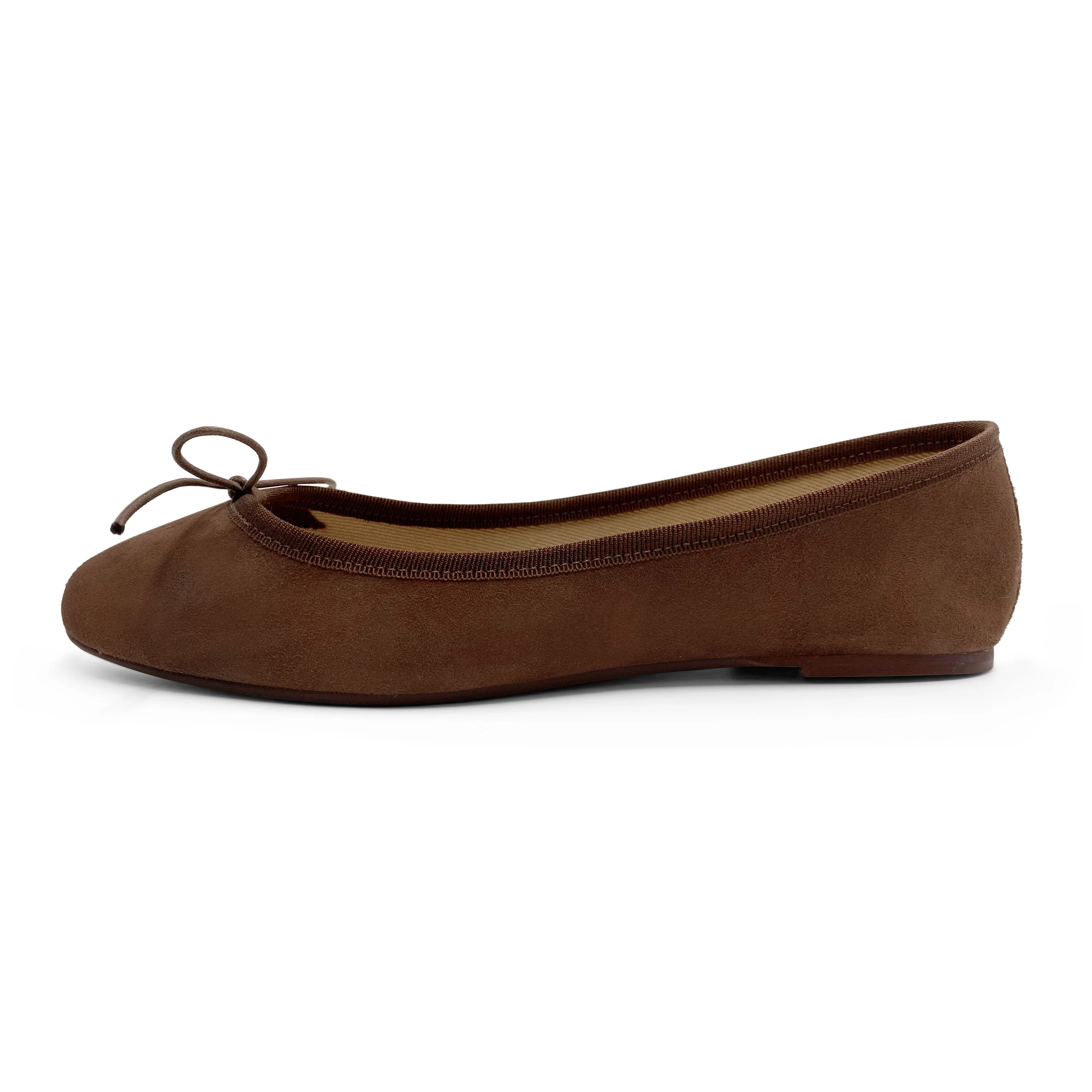 Dark brown suede ballet flats - Image 4